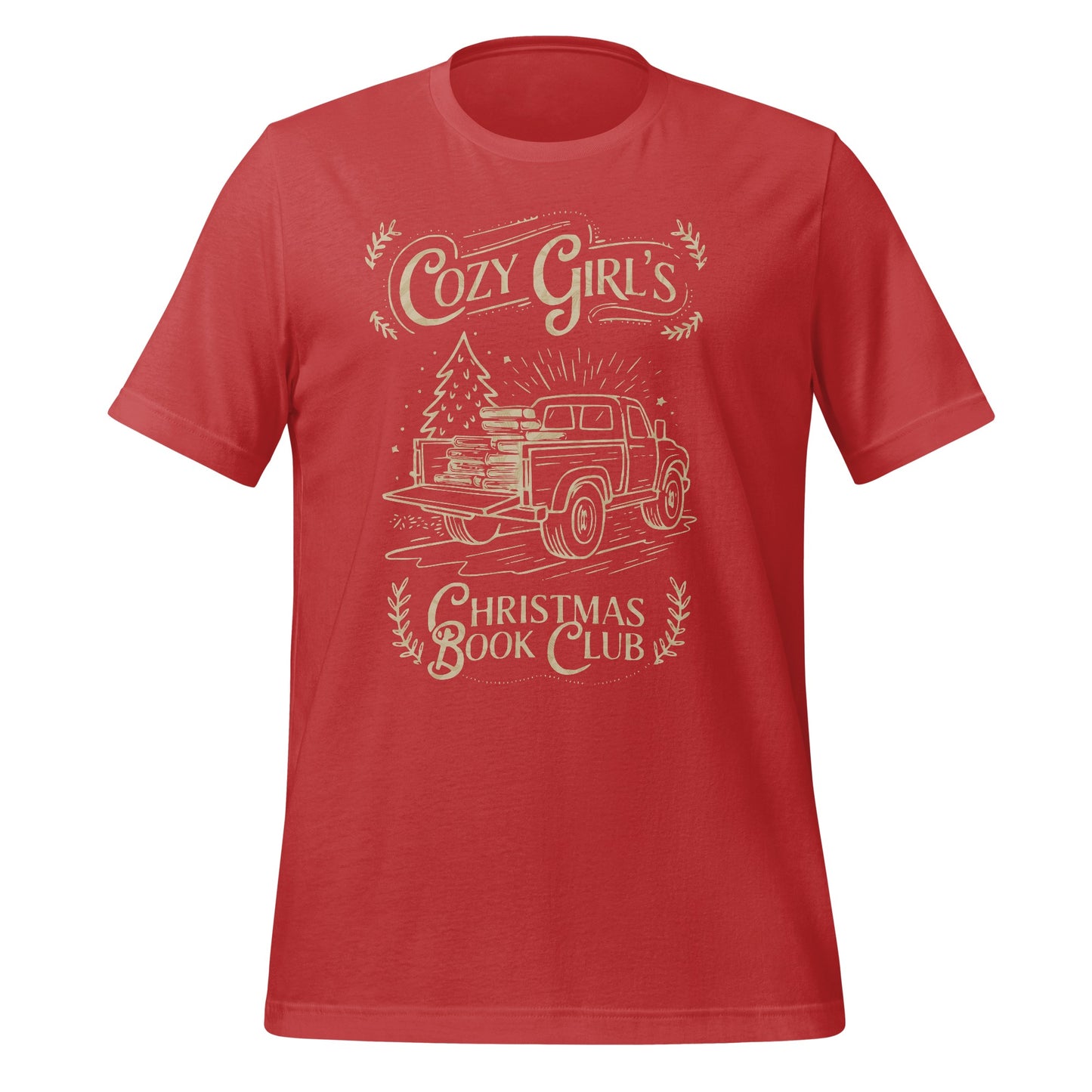 Cozy Girl's Christmas Book Club T-shirt