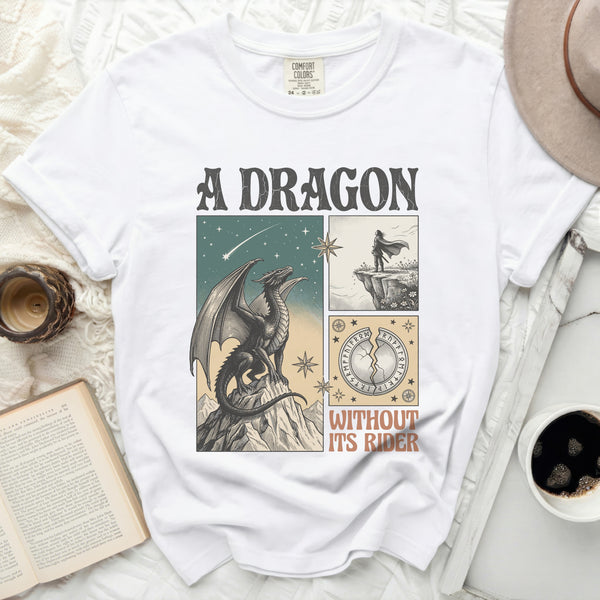 Fourth Wing Inspired Dragon Tee in White
