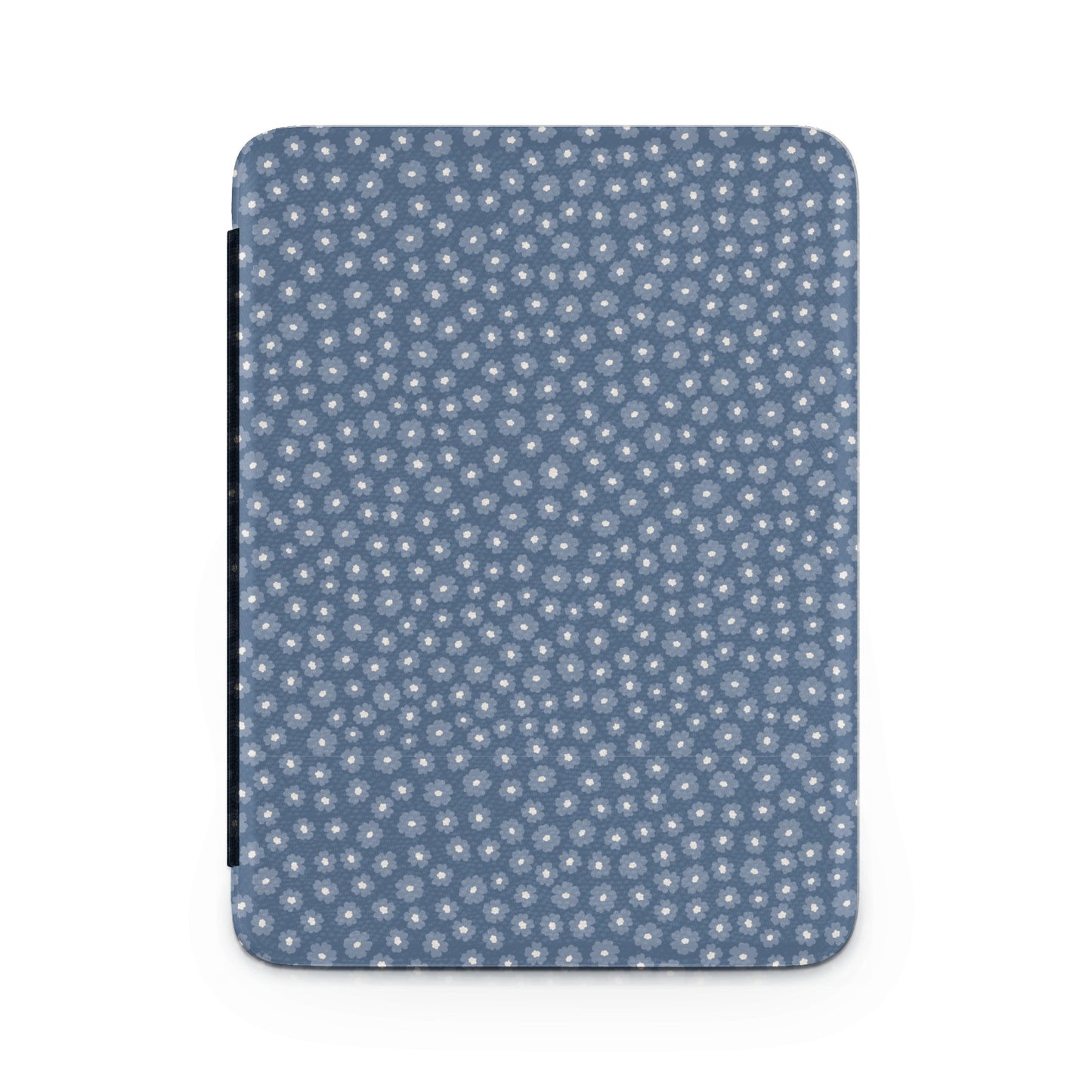 Blue Floral Pattern Protective Tablet Cover