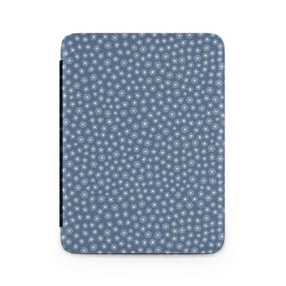 Blue Floral Pattern Protective Tablet Cover