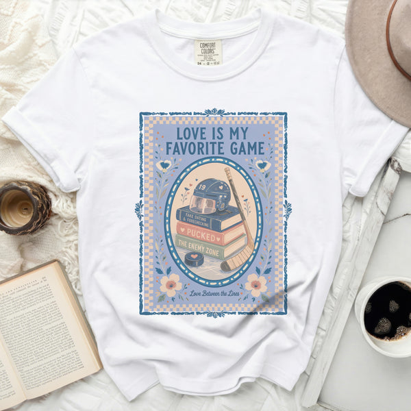 Love Is My Favorite Game Tee in White