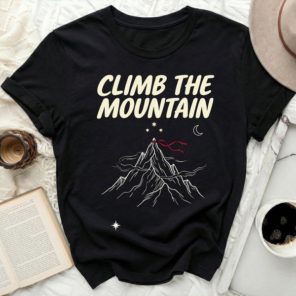 Scarlet Summit Script Tee in Black