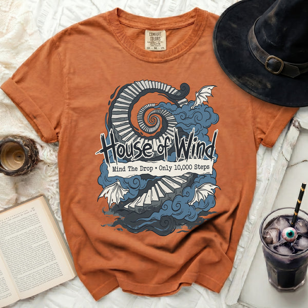 House of Wind Steps Spiral Staircase Tee in Yam