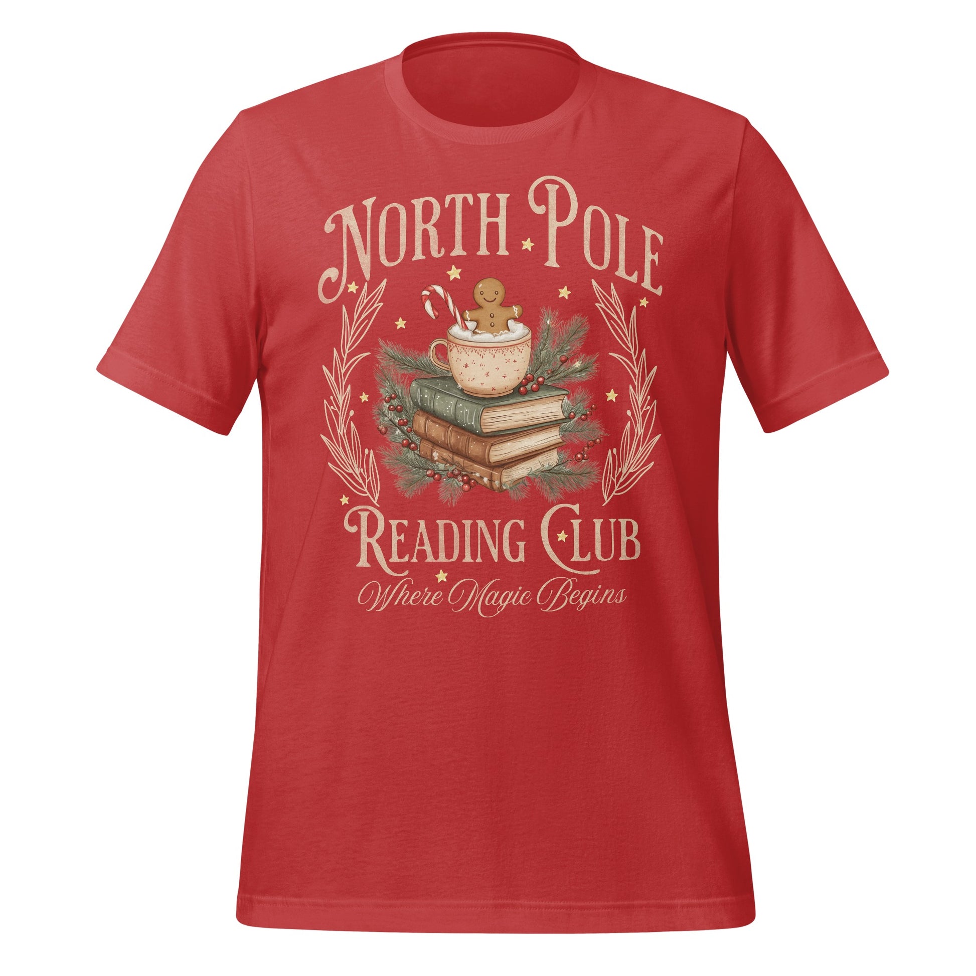 North Pole Reading Club Where Magic Begins T-shirt