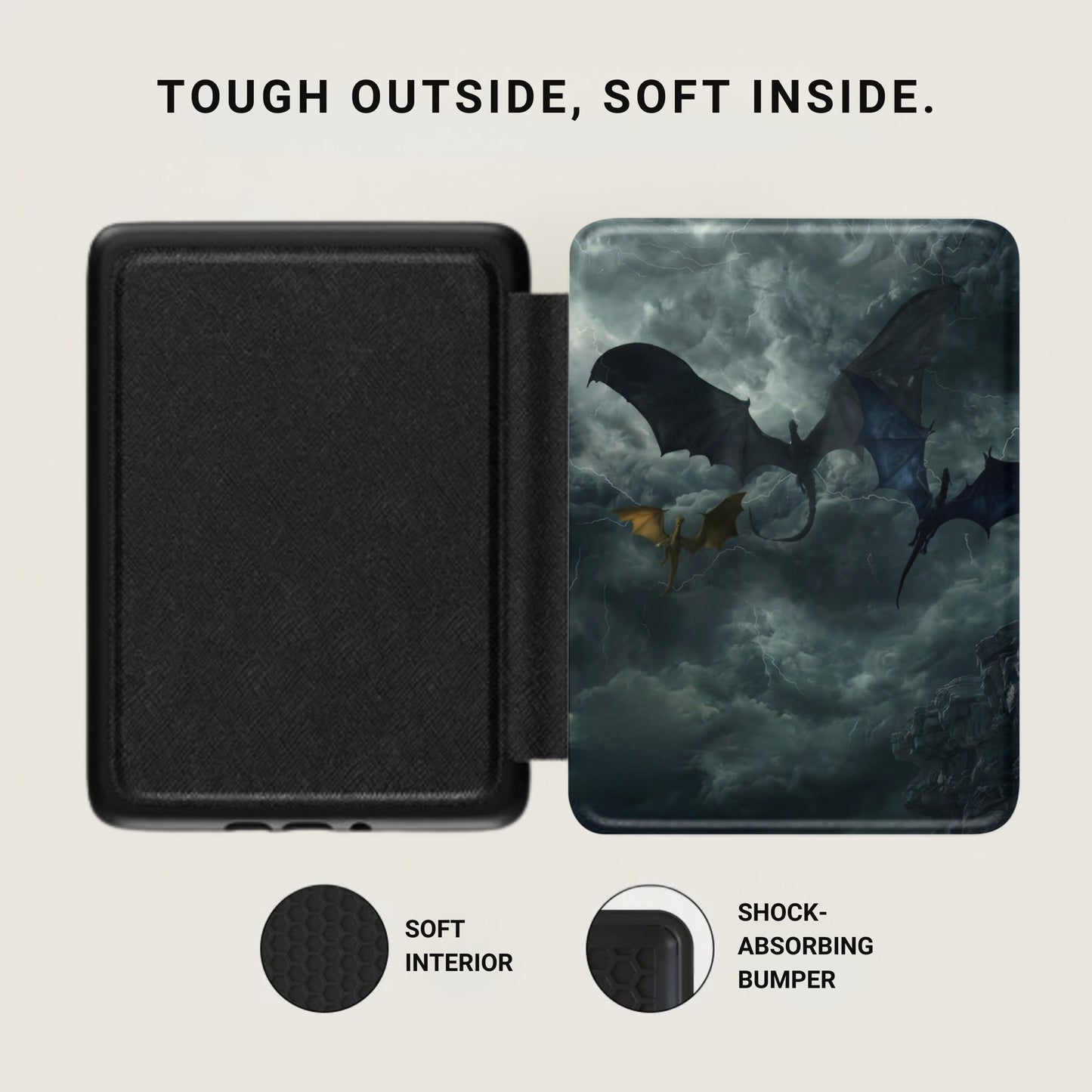 Tough Outside Soft Inside Dragons Storm Sky product type