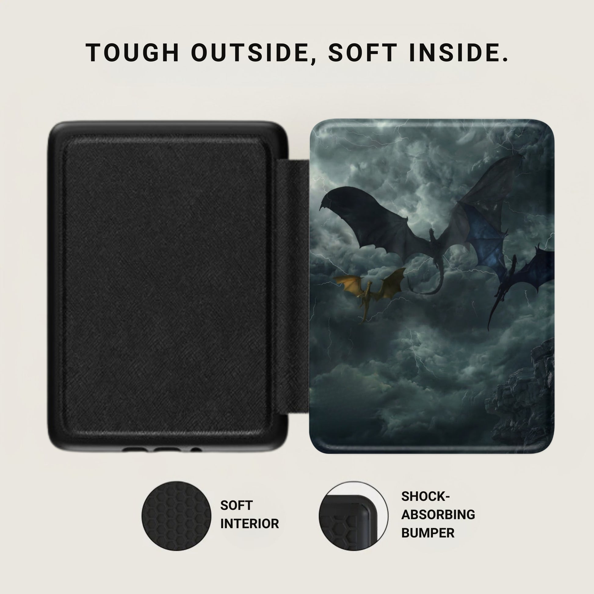 Tough Outside Soft Inside Dragons Storm Sky product type