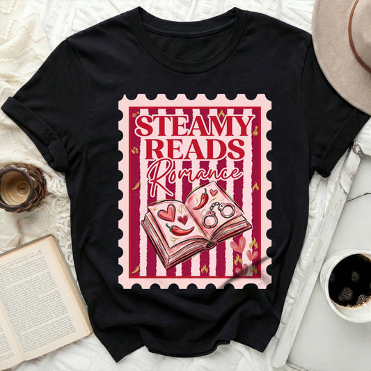 STEAMY READS Romance Book Lover T-Shirt product type