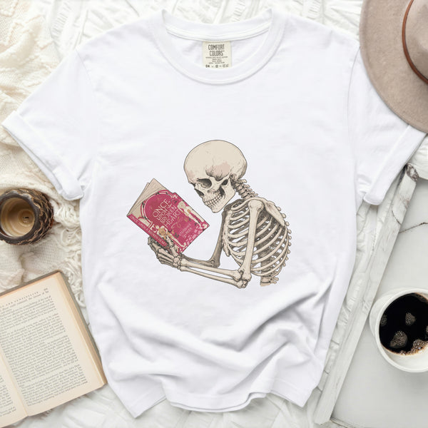 Broken Heart Skeleton Tee in White