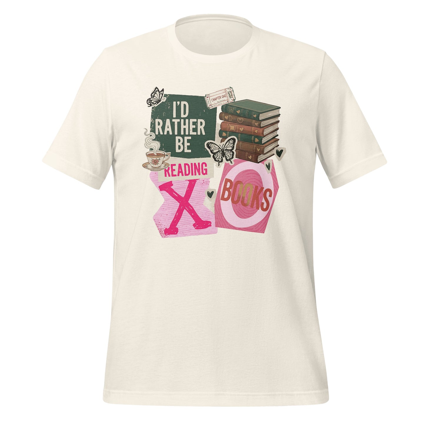 I'd Rather Be Reading XO Books Graphic Shirt