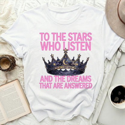 Stars Listen Dreams Answered Crown T-shirt product type