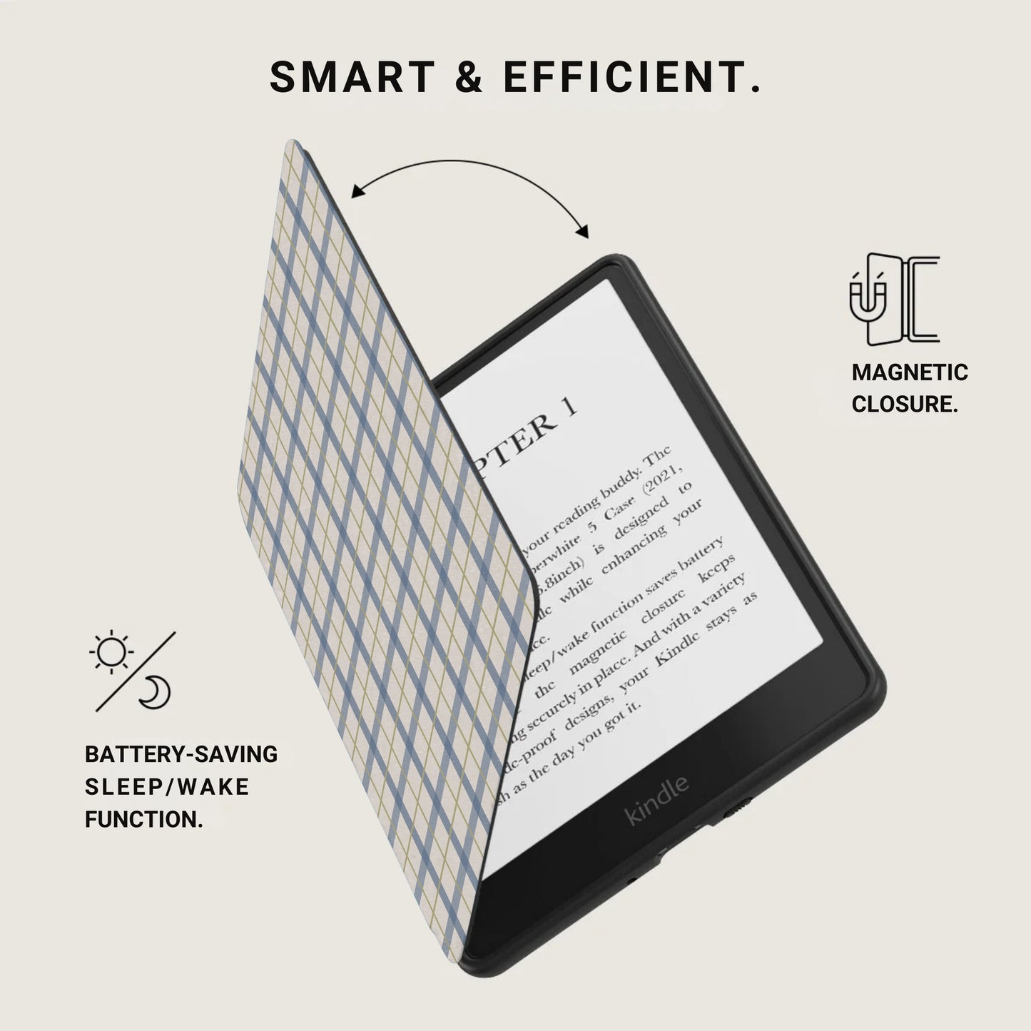 Smart & Efficient Kindle Case With Magnetic Closure