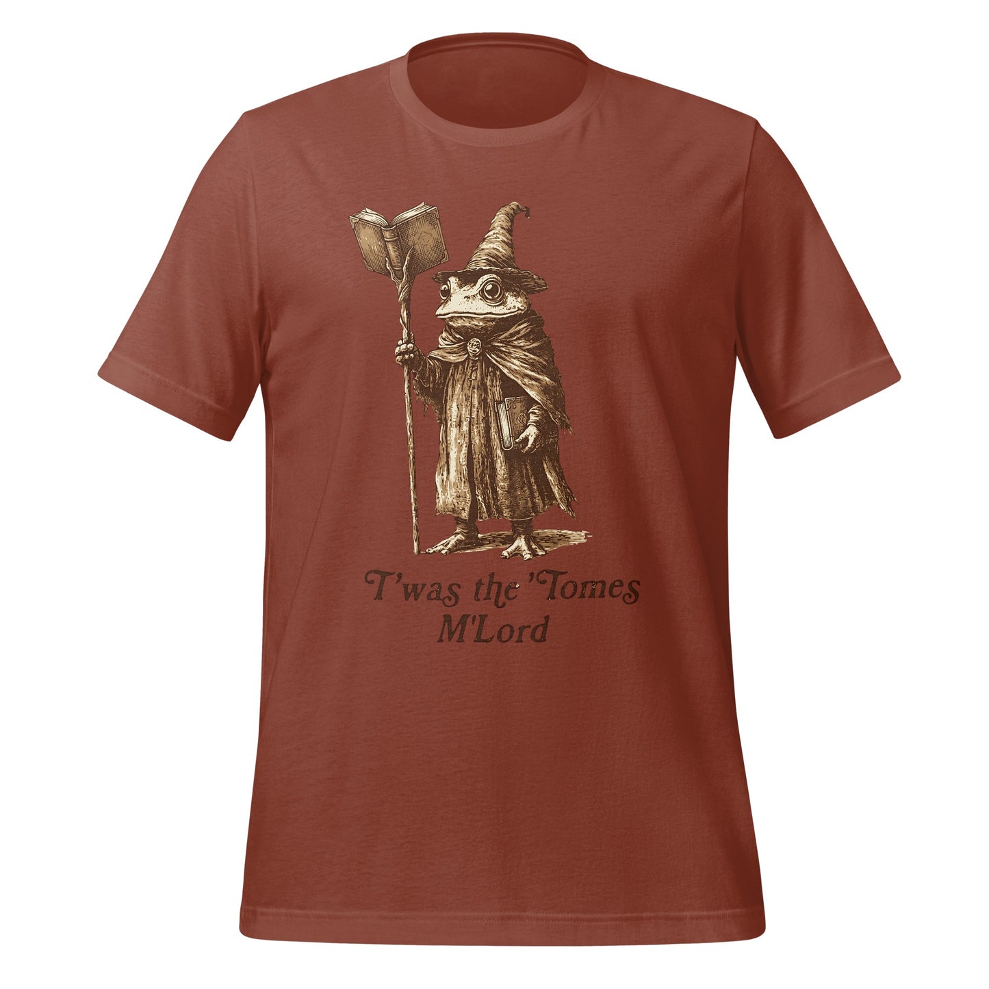 Funny Frog Wizard Twas the Tomes M'Lord Shirt