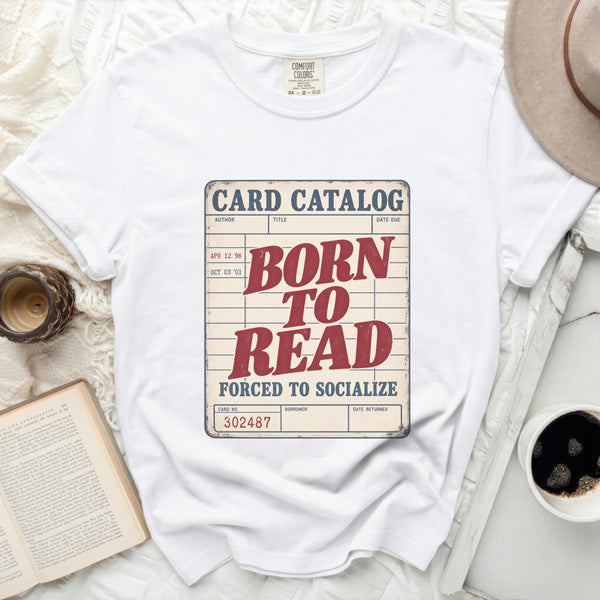 Born To Read Tee in White