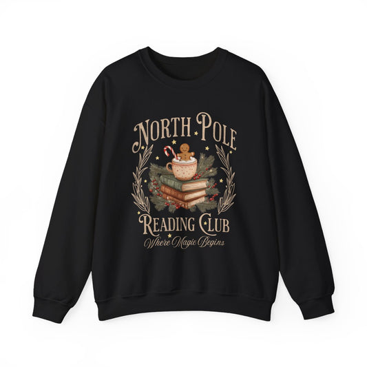 North Pole Reading Club Where Magic Begins Hoodie