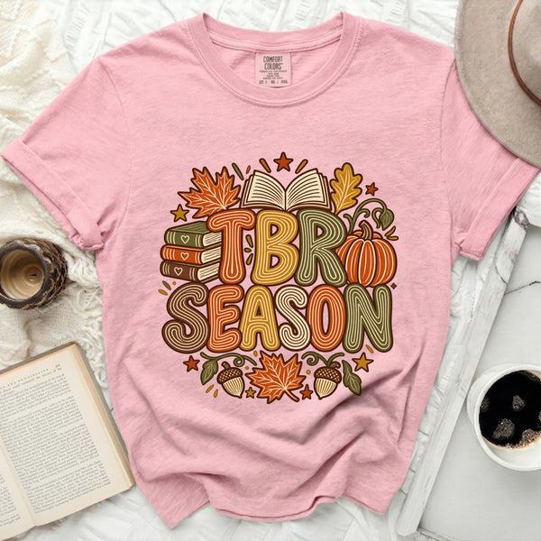 TBR Season Bookish Tee in Blossom