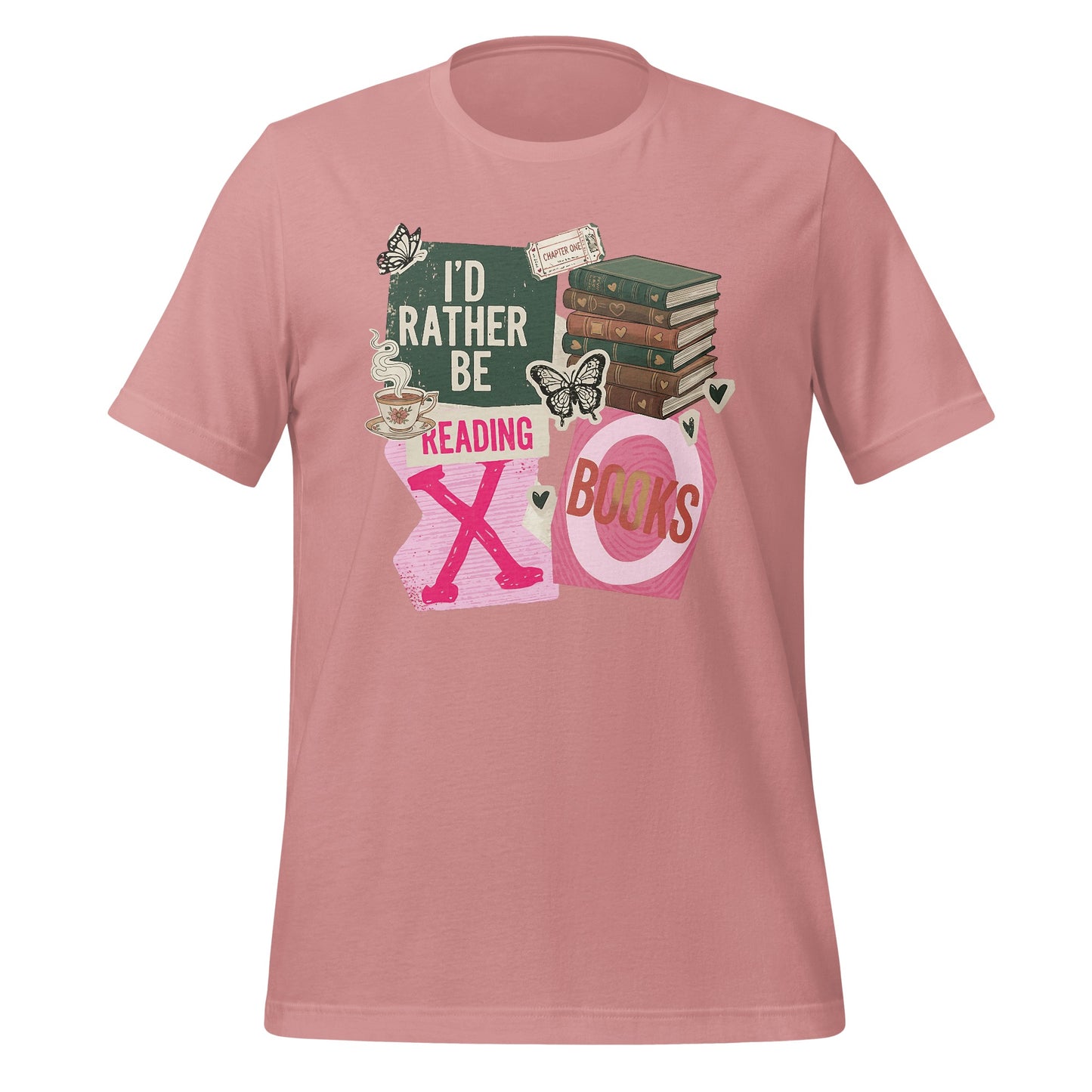 I'd Rather Be Reading XO Books Graphic Tee