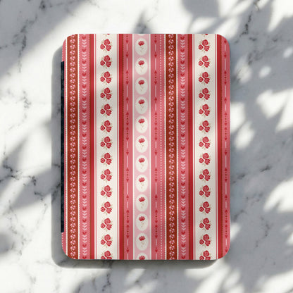 Vintage Red and Pink Floral Stripe Pattern product