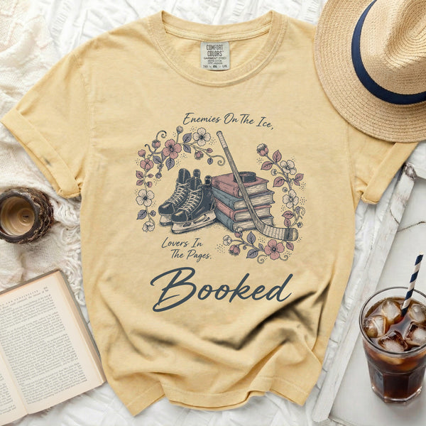 Booked Hockey Romance Tee in Butter
