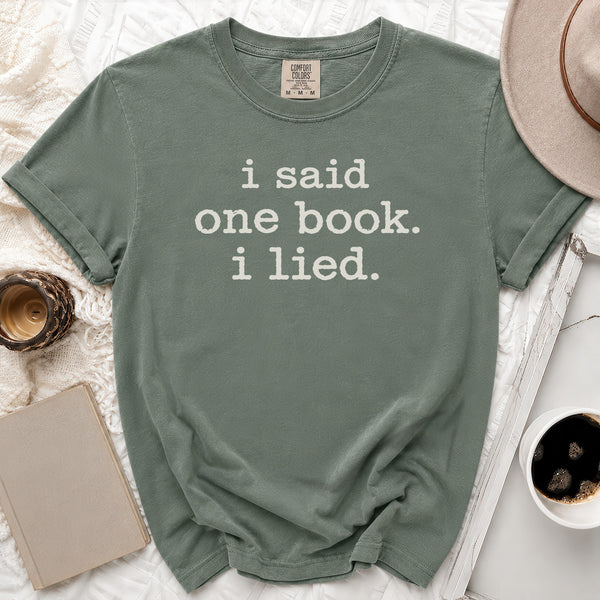 One More Book Tee in Moss