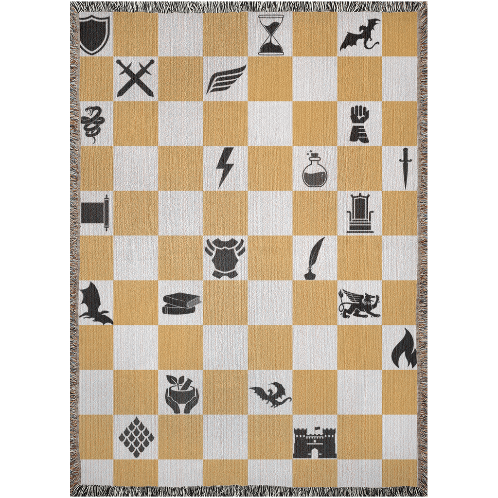 Fourth Wing Dragon Rider Blanket - Chessboard Edition ♟️🐉