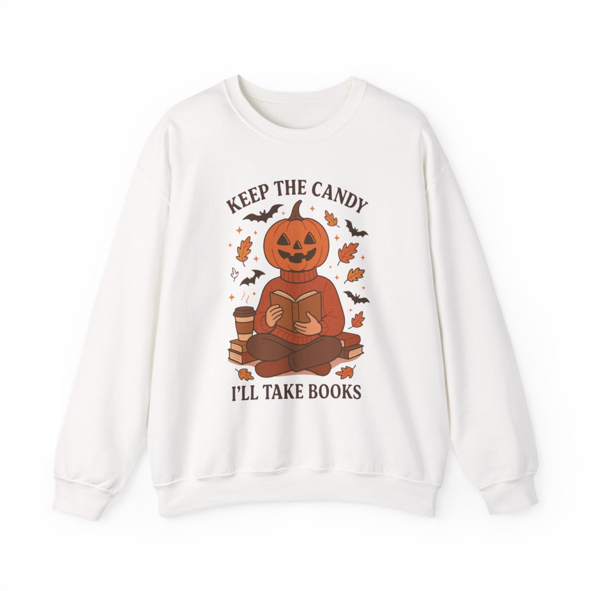 Keep The Candy I'll Take Books Halloween Sweatshirt