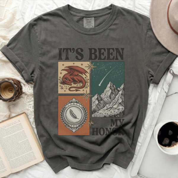 Mythic Honor Dragon Tee in Pepper