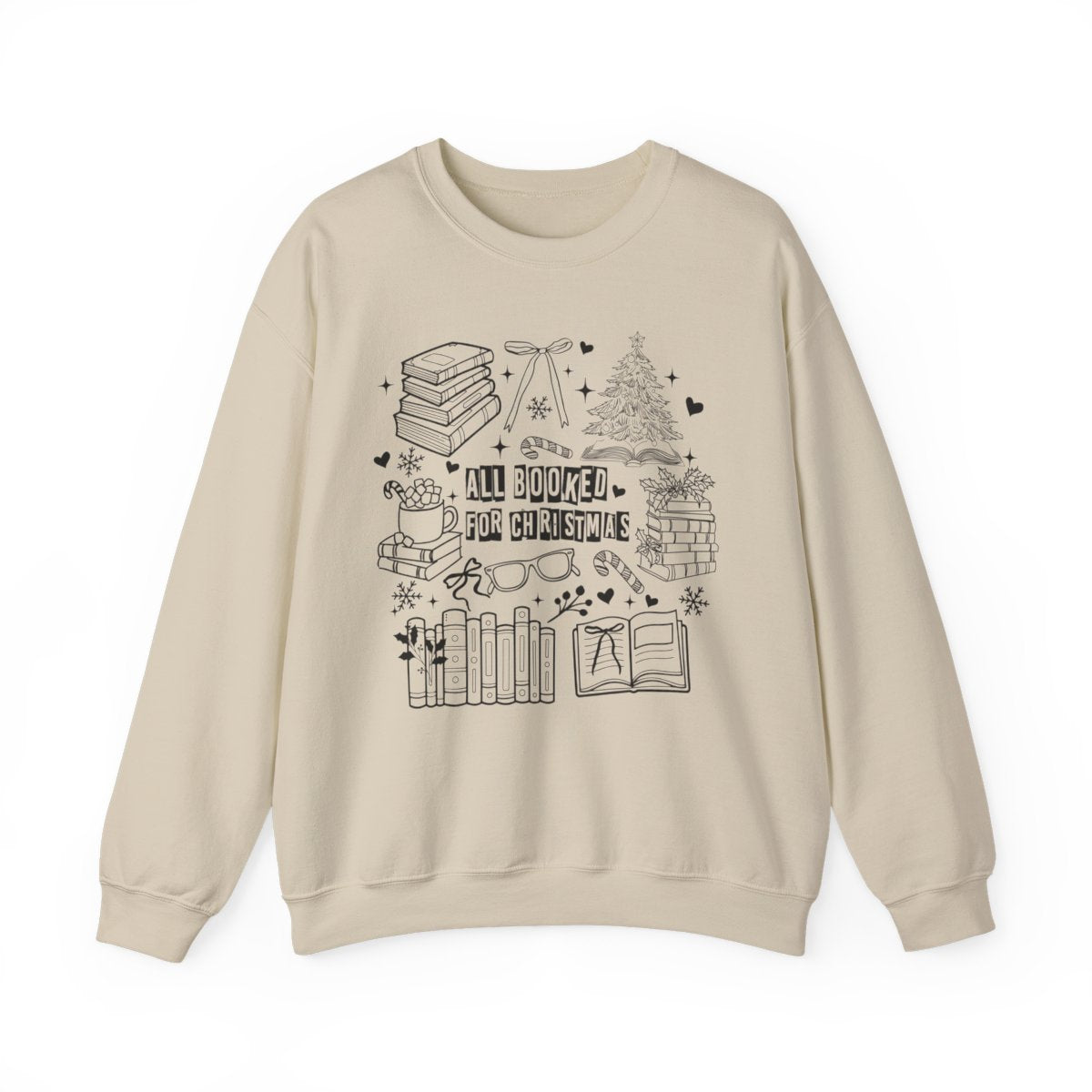 All Booked for Christmas Festive Sweatshirt