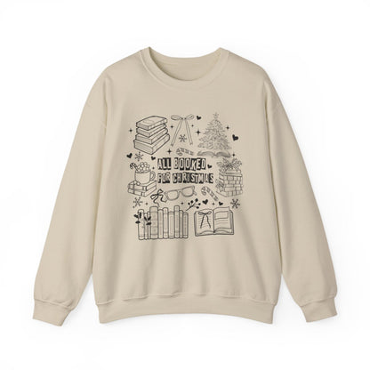 All Booked for Christmas Festive Sweatshirt