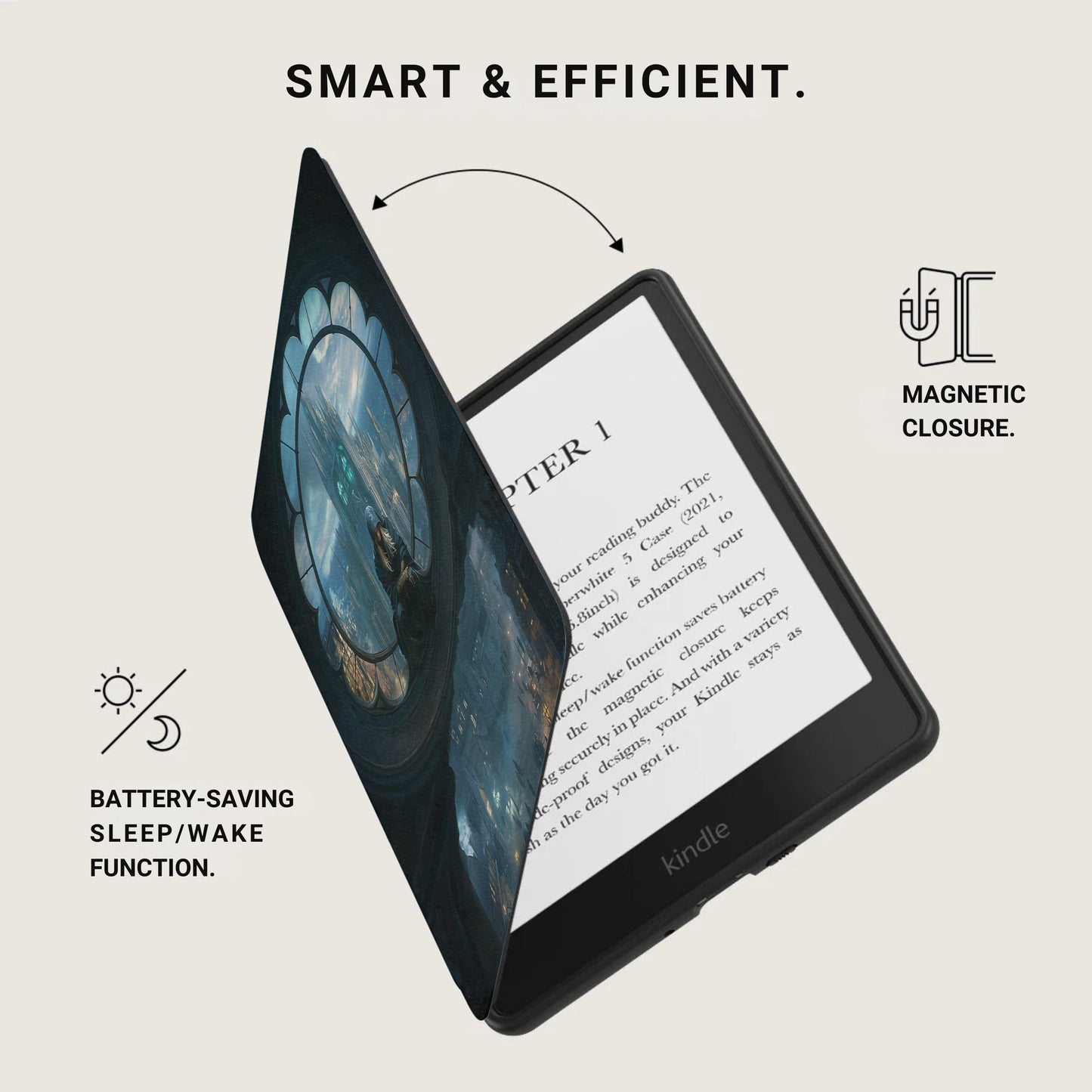 Magnetic Closure Sleep/Wake Function Kindle Case product type