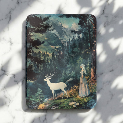 Fantasy forest elf white stag starry mountain product type