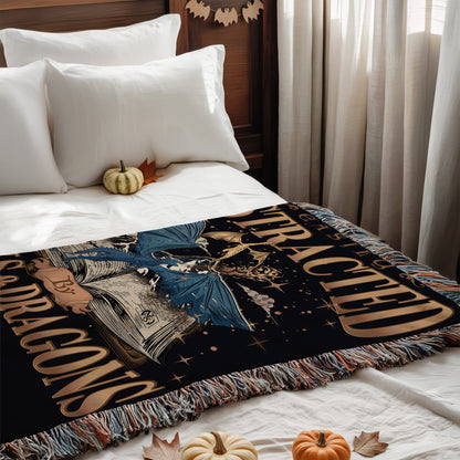 Easily Distracted by Books & Dragons Blanket
