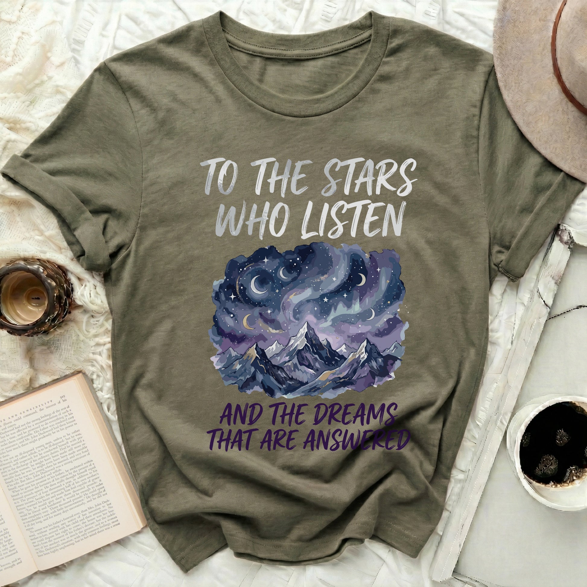 Stars Listen Dreams Answered Mountains Night Sky product type
