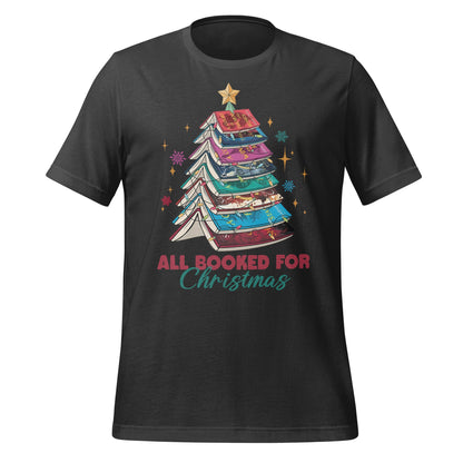 All Booked for Christmas Graphic Tee Holiday Shirt