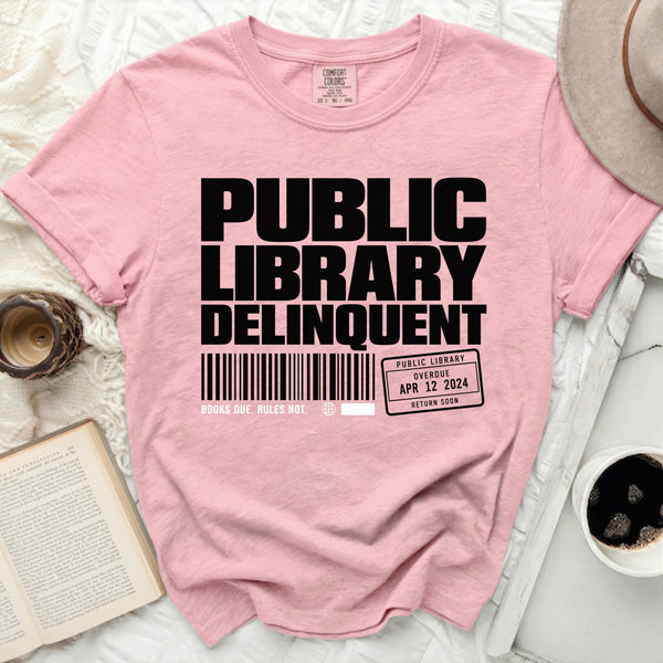 Library Delinquent Tee in Blossom