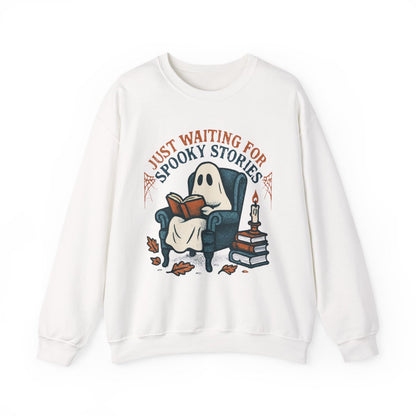 Just Waiting for Spooky Stories Halloween Sweatshirt