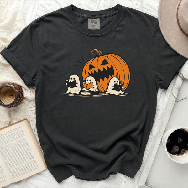 Bookish Spooky Book Club Tee in Black