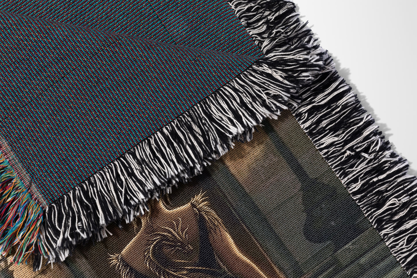 Aelin Dragon Dress Woven Blanket
