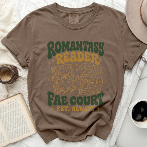Romantasy Reader Fae Court Tee in Espresso