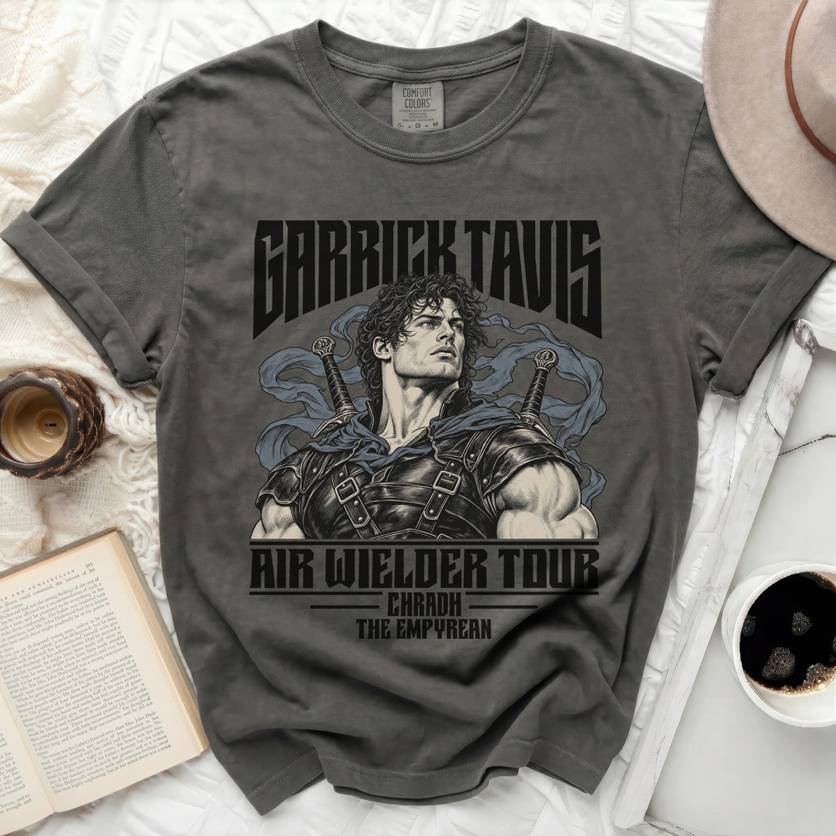 T-shirt with Garrick Tavis Air Wielder Tour artwork and text.