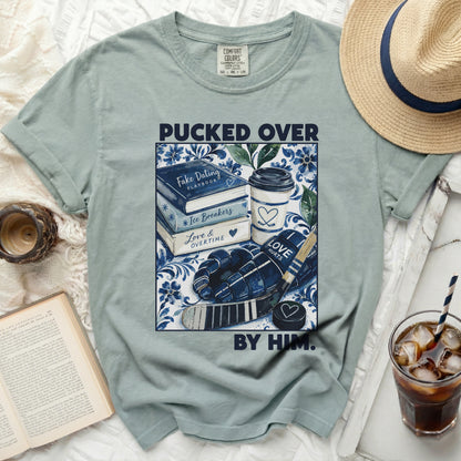 Pucked Over By Him Hockey Tee