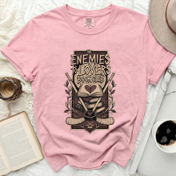 The Enemies To Lovers Book Club Tee in Blossom