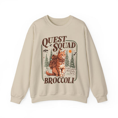 Quest Squad Broccoli Cat Sweatshirt