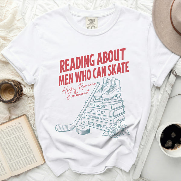 Men Who Can Skate Tee in White
