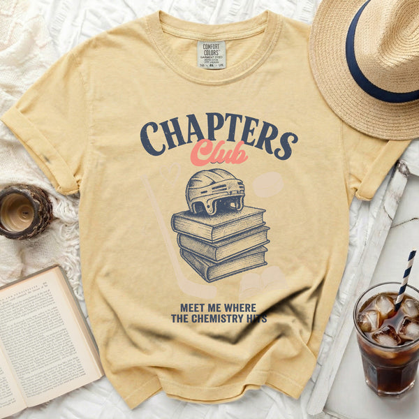 Chapters Club Vintage Hockey Tee in Butter