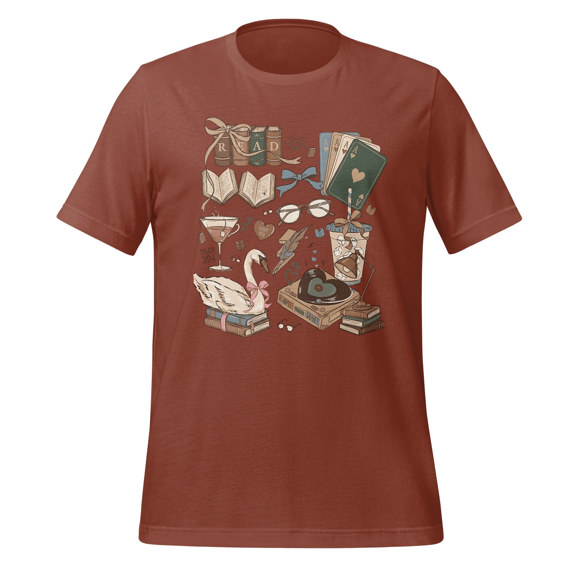 Whimsical Novelty Design T-Shirt Full of Fun Elements