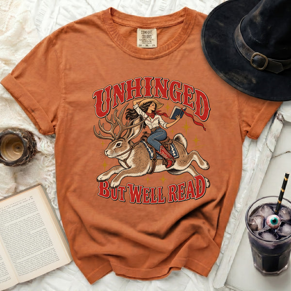 Unhinged Well Read Tee in Yam