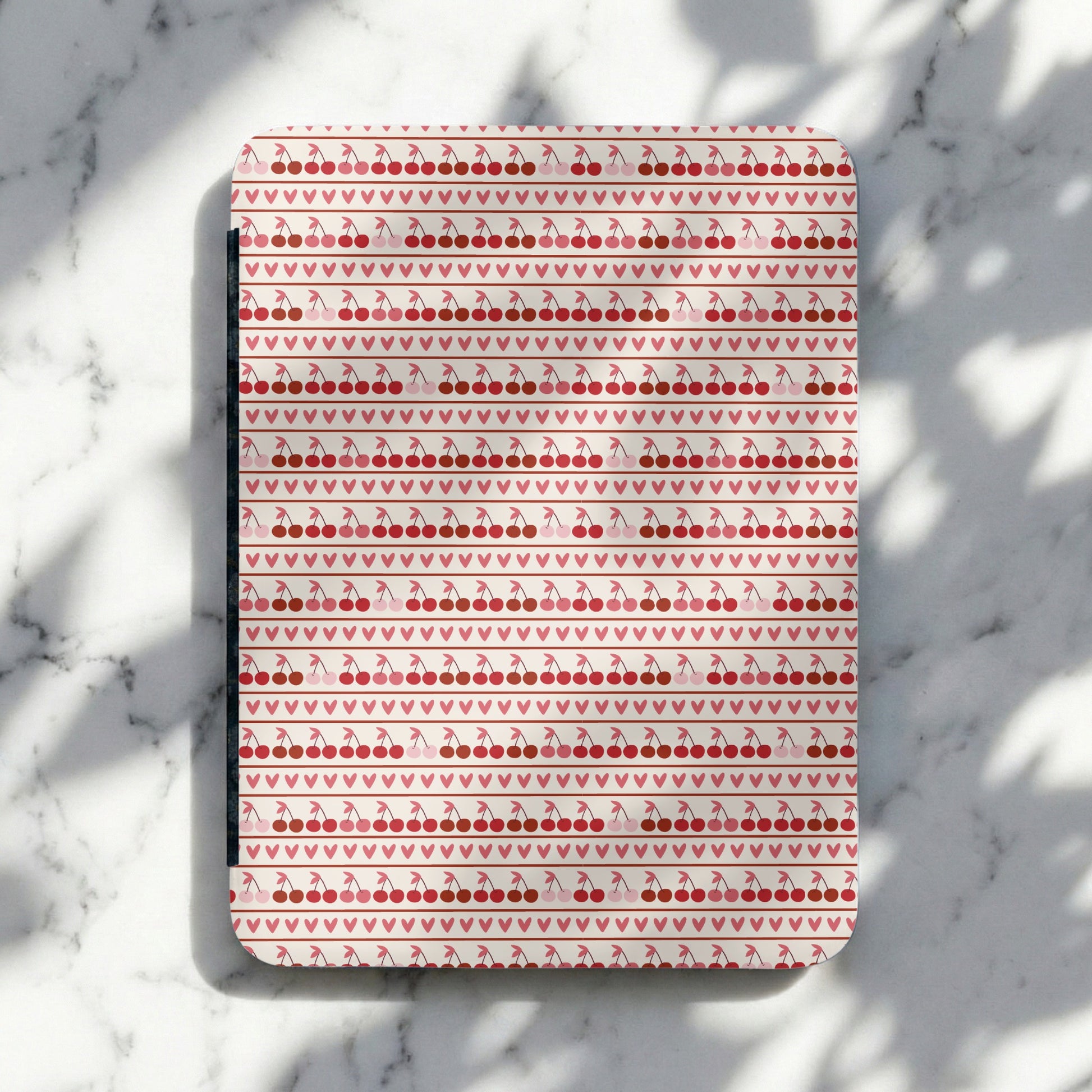 Cute Cherry and Heart Pattern Tablet Case