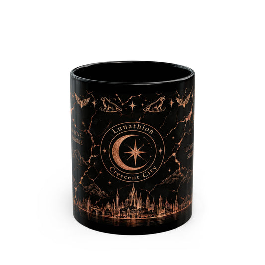 Crescent City Black & Rose Gold Mug