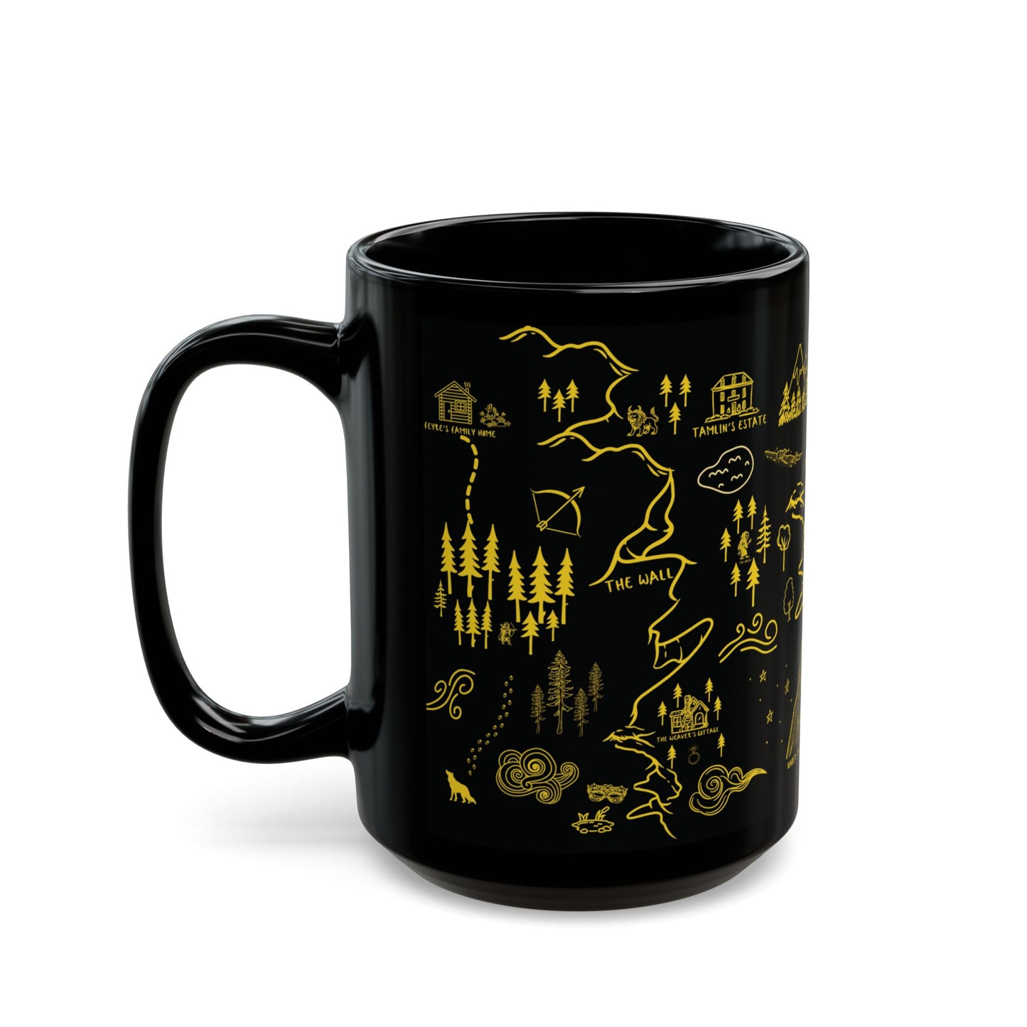 Black ACOTAR Map Mug