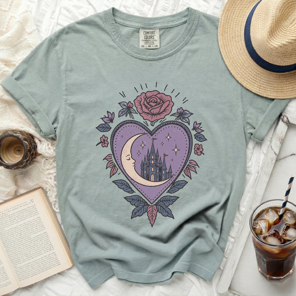Moonlit Castle Tee in Bay
